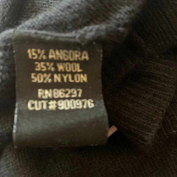 BCBGMaxazria Angora/Wool Bland Sleeveless Turtleneck Sweater - Picture 6 of 7